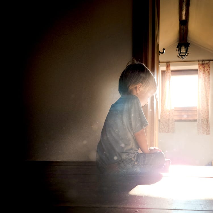 Boy playing shades of the sun